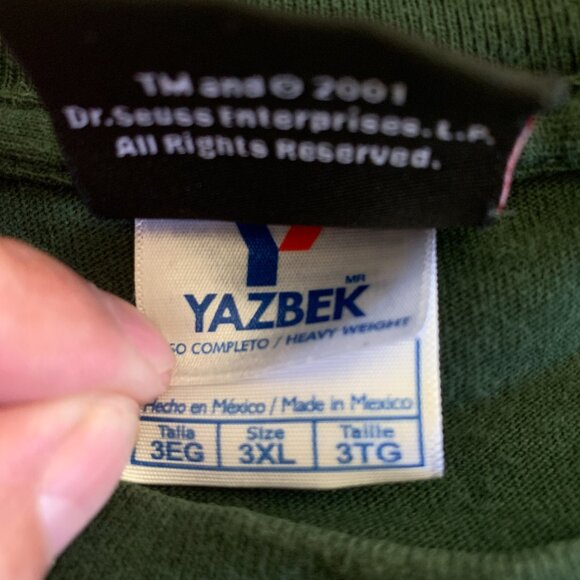 Vintage 2001 The Grinch Big Face T-Shirt Size 3XL - Picture 5 of 11